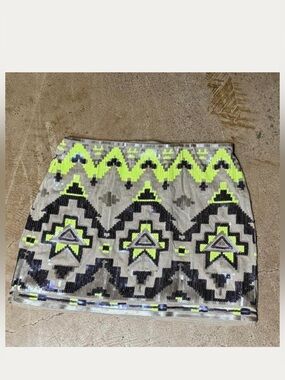 Express Sequin Mini Skirt